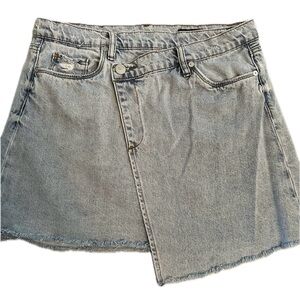 BLANKNYC ASYMMETRIC DENIM SKIRT